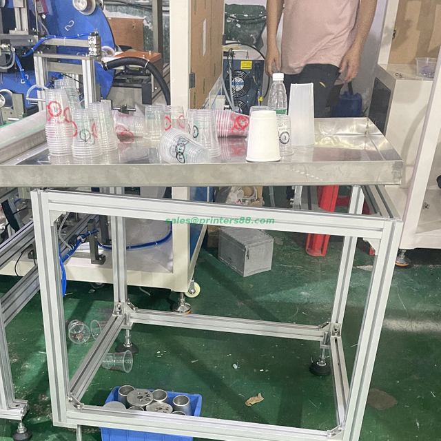 آلة طباعة الشاشة الأوتوماتيكية لأكواب القهوة (HX-1SR-UV / B)