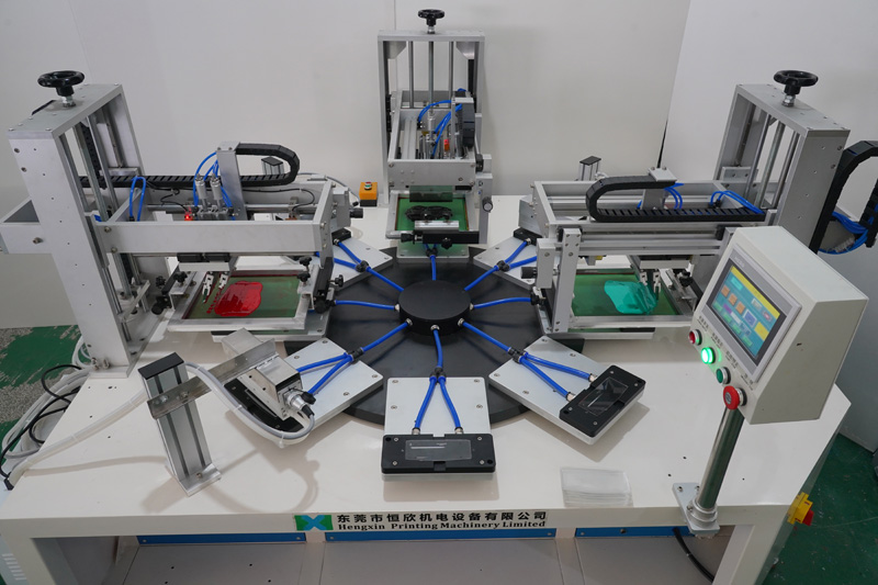 آلة طباعة الشاشة الحريرية المسطحة بثلاثة ألوان - منتج جديد