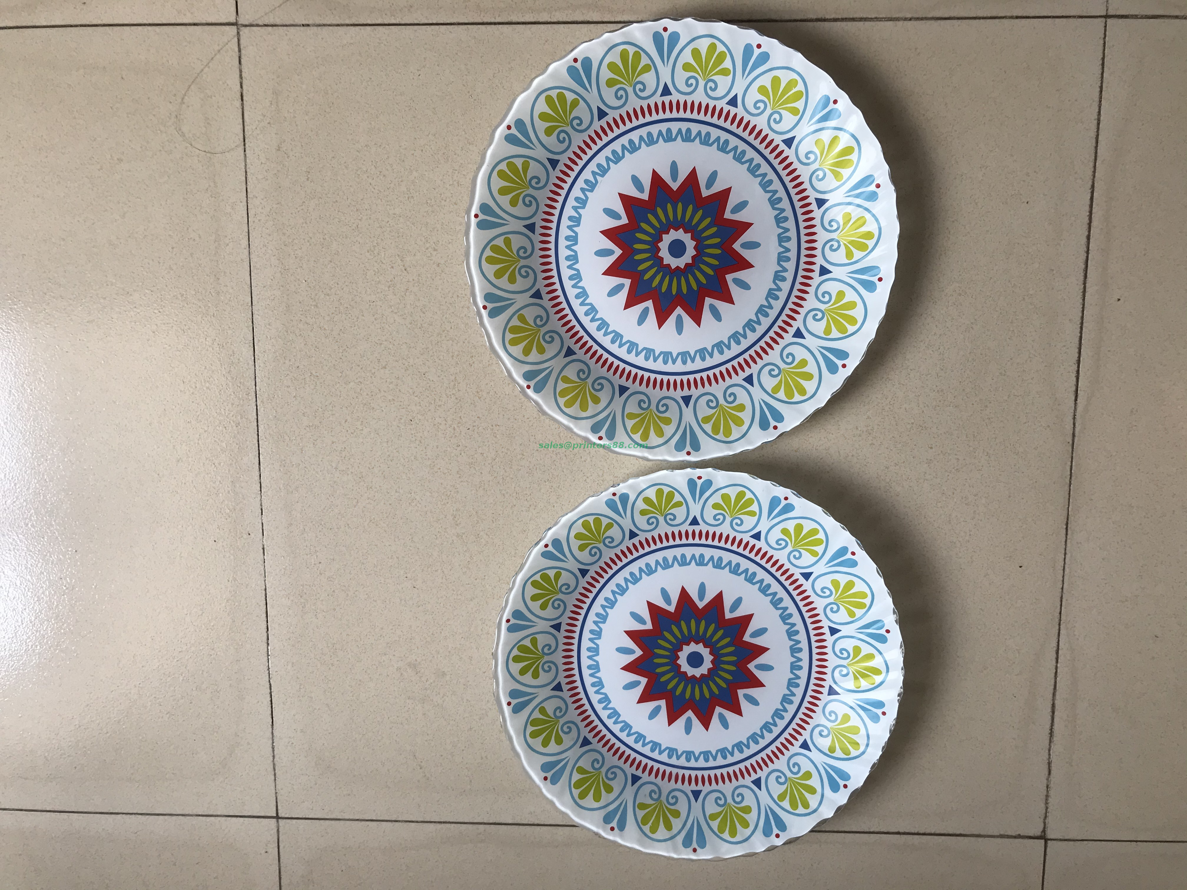 آلة طباعة وسادة أواني الطعام الخزفية بأربعة ألوان (HX-350-4P)