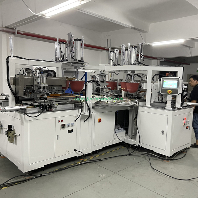 آلة طباعة الوسادة الكاملة للنقل للأواني الزجاجية للزينة (HX-300-6PS)