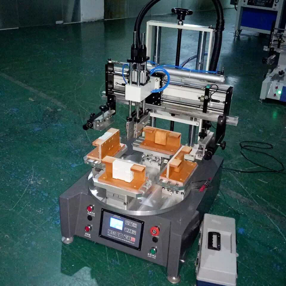 آلة طباعة الشاشة المسطحة الدوارة المنضدية (HX-400R / 4)
