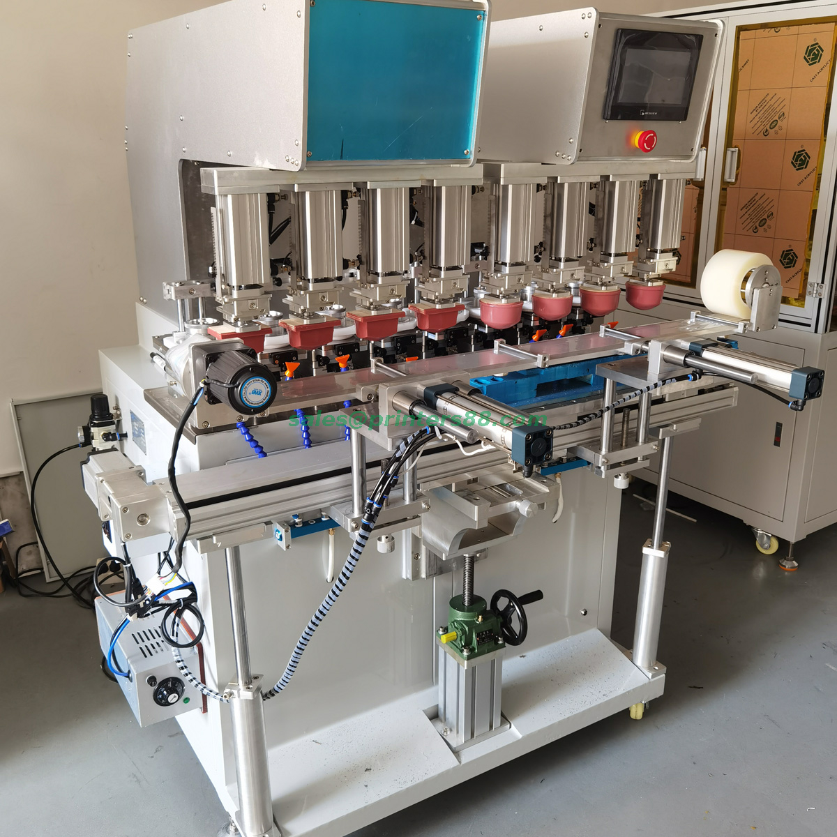 آلة طباعة الوسادة CNC للوحة التحكم بالغسالة